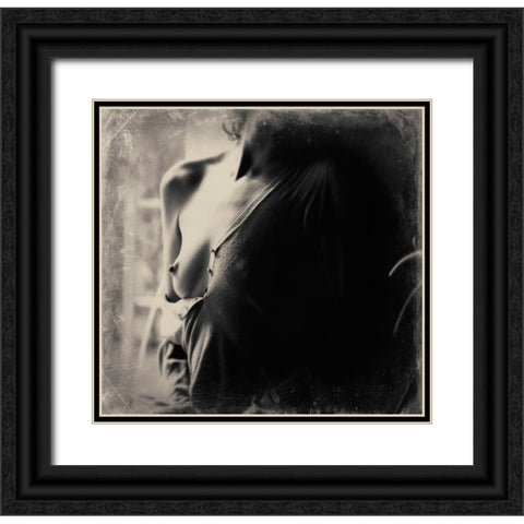 Untitled Black Ornate Wood Framed Art Print with Double Matting by Bousca, Bogdan