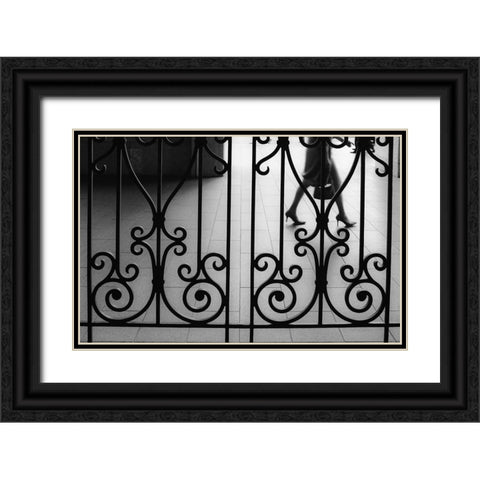 Street 15 Black Ornate Wood Framed Art Print with Double Matting by Miyagi, Masahiro