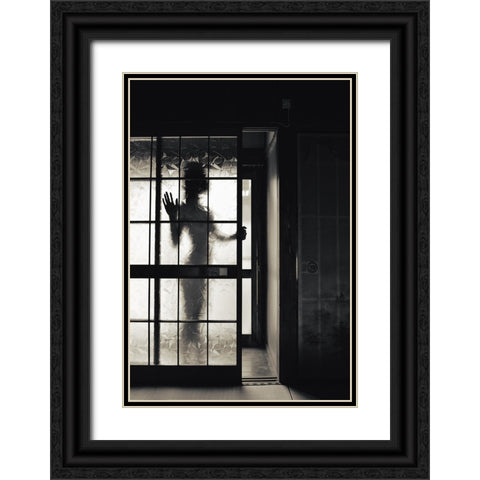 ShaÂWa Black Ornate Wood Framed Art Print with Double Matting by Amenomori, Keiichiro