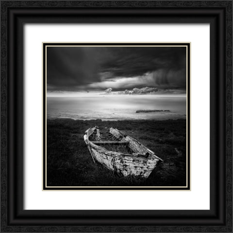 In A Broken Dream Black Ornate Wood Framed Art Print with Double Matting by Digalakis, George