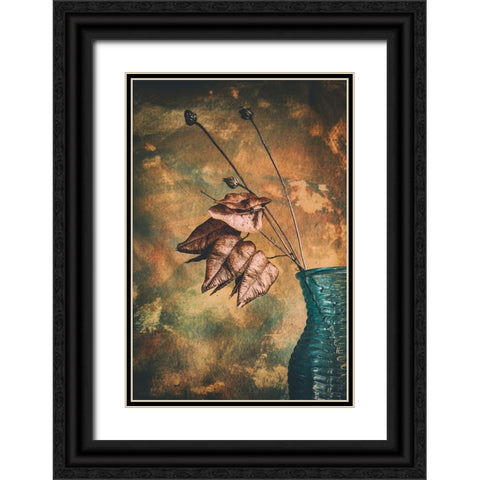 Split Black Ornate Wood Framed Art Print with Double Matting by Kiral, Cicek