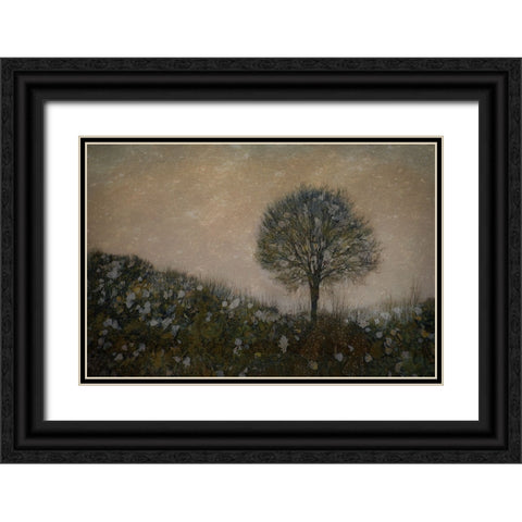 Lonely Black Ornate Wood Framed Art Print with Double Matting by Talen, Nel