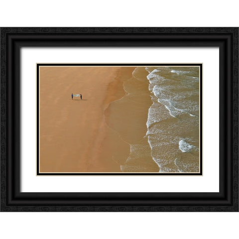 A Couple Black Ornate Wood Framed Art Print with Double Matting by Kozuh, Primoz