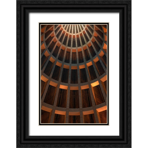 Shapes Black Ornate Wood Framed Art Print with Double Matting by Tagliarino, Marco