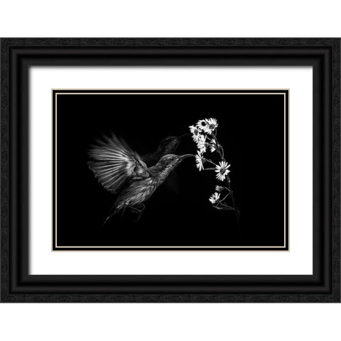 Motion Black Ornate Wood Framed Art Print with Double Matting by Halil, Andi