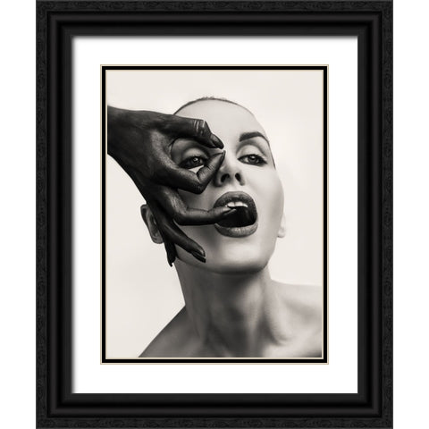 ItS Ok Black Ornate Wood Framed Art Print with Double Matting by VALEVICIUS, AURIMAS