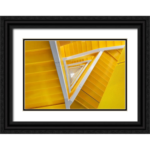 Stairway To Enlightenment Black Ornate Wood Framed Art Print with Double Matting by Pearson, Wayne