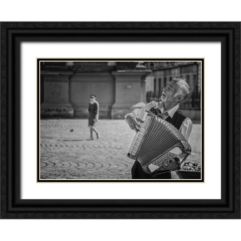 The Artist Black Ornate Wood Framed Art Print with Double Matting by Cantemir, Mandru