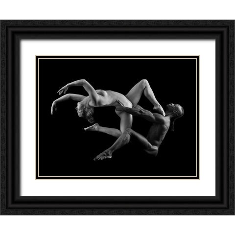 Perfect Balance Black Ornate Wood Framed Art Print with Double Matting by Finighan, Brennan