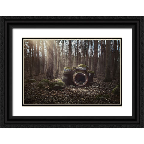 Lost Black Ornate Wood Framed Art Print with Double Matting by Cakovsky, Peter
