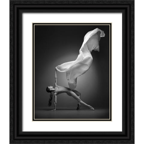 Art Of Movement Series Black Ornate Wood Framed Art Print with Double Matting by STANKO, ANDREY