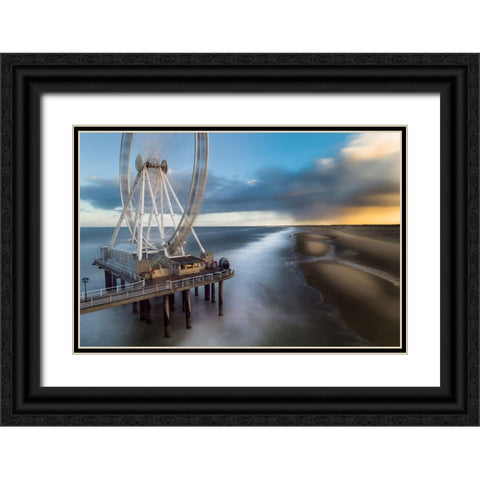 Lonely Spin Black Ornate Wood Framed Art Print with Double Matting by Cinqmaisons, Joris