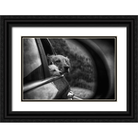 Roadtrip Black Ornate Wood Framed Art Print with Double Matting by Labagnara, Roxana