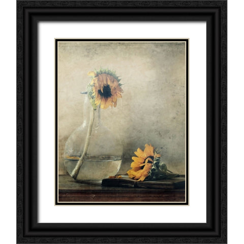 Before I Wilt... Black Ornate Wood Framed Art Print with Double Matting by Devos, Delphine