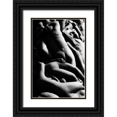 Vigeland Black Ornate Wood Framed Art Print with Double Matting by Keivan
