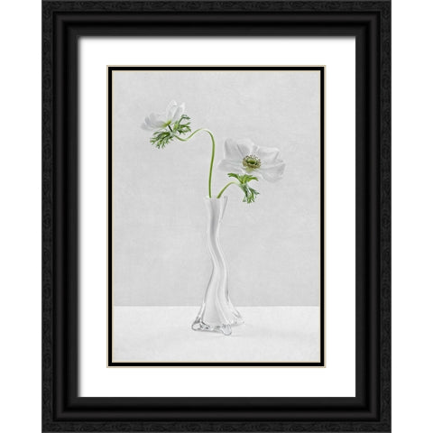 Curves Black Ornate Wood Framed Art Print with Double Matting by Karpova, Inna