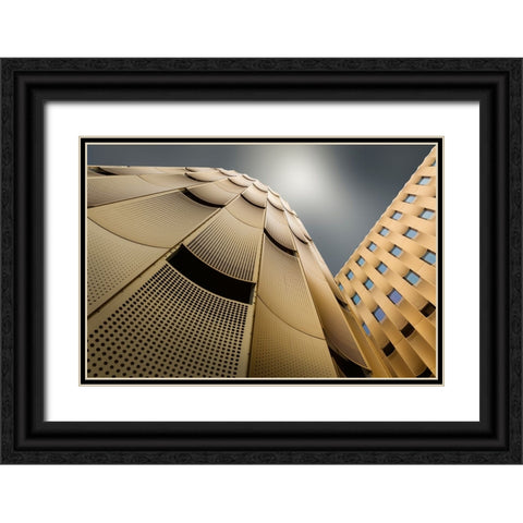 Connection 2 Black Ornate Wood Framed Art Print with Double Matting by van Son, Greetje