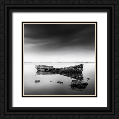 Menelaos Black Ornate Wood Framed Art Print with Double Matting by Digalakis, George