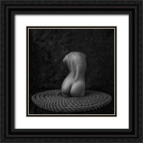 The Sprout Black Ornate Wood Framed Art Print with Double Matting by Valevicius, Aurimas