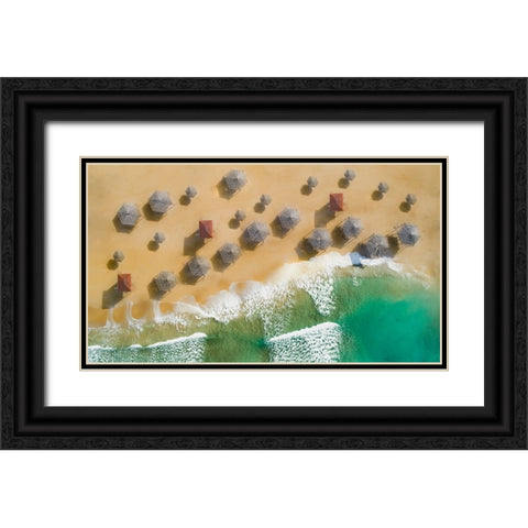 Am:Pm Black Ornate Wood Framed Art Print with Double Matting by Hassan, Wisam