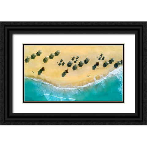 Blueisreal Black Ornate Wood Framed Art Print with Double Matting by Hassan, Wisam