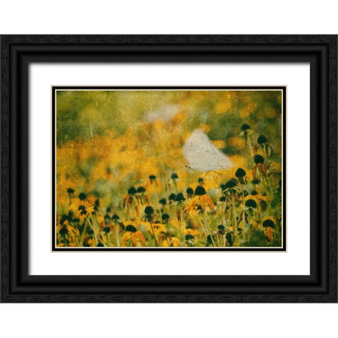 End Of Summer Black Ornate Wood Framed Art Print with Double Matting by Devos, Delphine