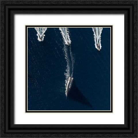 The Pursuit Black Ornate Wood Framed Art Print with Double Matting by Pelissier, Marc