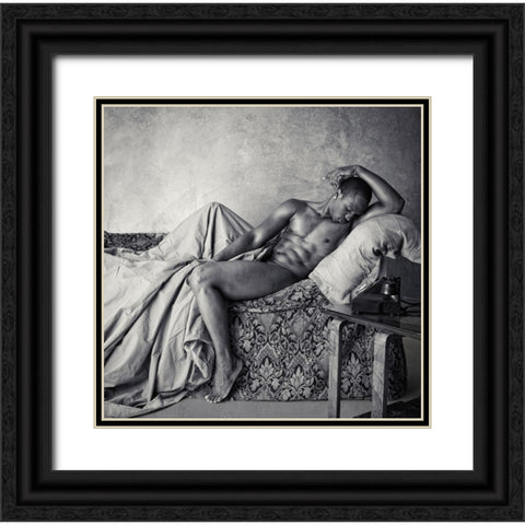 Repose Black Ornate Wood Framed Art Print with Double Matting by Brackstone, Mel