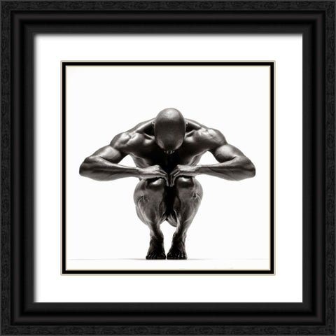 Jovan 7 Black Ornate Wood Framed Art Print with Double Matting by Kustas, Anders