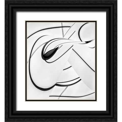 Optimist Black Ornate Wood Framed Art Print with Double Matting by Claes, Gilbert