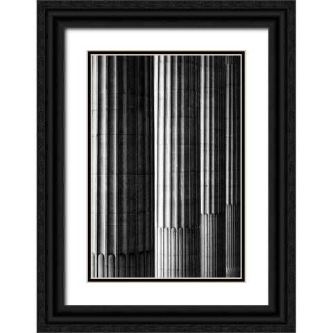 Pillars Black Ornate Wood Framed Art Print with Double Matting by Pfeiffer, Peter