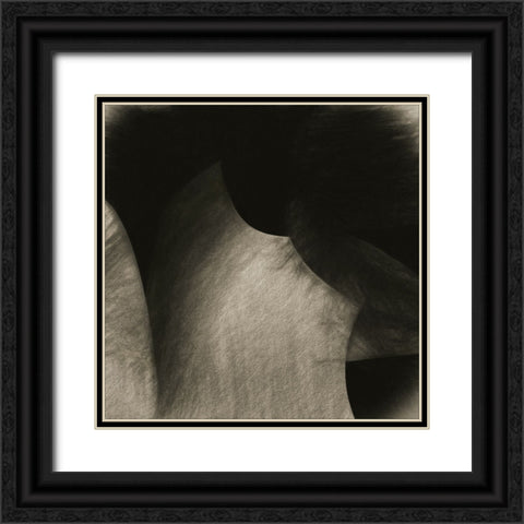 Roccia Black Ornate Wood Framed Art Print with Double Matting by Claes, Gilbert