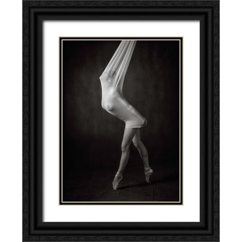Trapped Black Ornate Wood Framed Art Print with Double Matting by Catchlight Studio