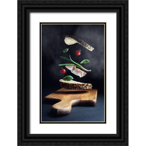 Untitled Black Ornate Wood Framed Art Print with Double Matting by Karagyozova, Elena