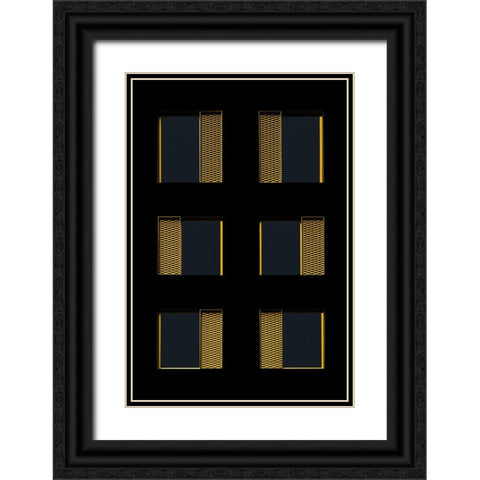 Golden Sun Protection Black Ornate Wood Framed Art Print with Double Matting by Endermann, Rolf