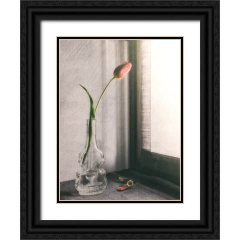 Melanchonic Mood Black Ornate Wood Framed Art Print with Double Matting by Giani, Cristiano