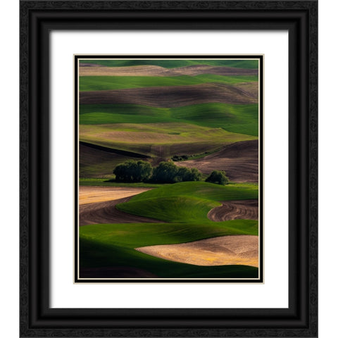 Rolling Dreams Black Ornate Wood Framed Art Print with Double Matting by Langager, Ron