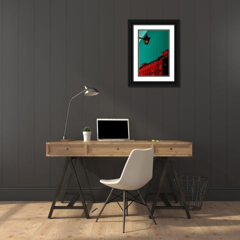 A Light At The Window. Black Ornate Wood Framed Art Print with Double Matting by Hamilton, Chris