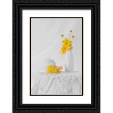 A Bright Day Black Ornate Wood Framed Art Print with Double Matting by Jacobs, Lydia