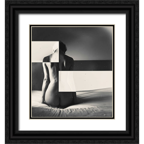 Untitled Black Ornate Wood Framed Art Print with Double Matting by Bousca, Bogdan