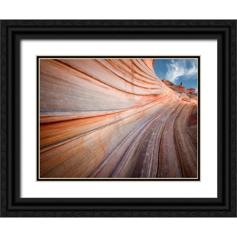 Vanish Point Black Ornate Wood Framed Art Print with Double Matting by Dou, Shenshen