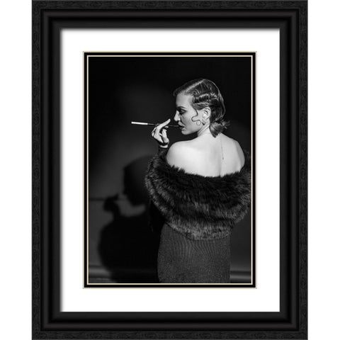 Portrait Black Ornate Wood Framed Art Print with Double Matting by Lichtman, Boris