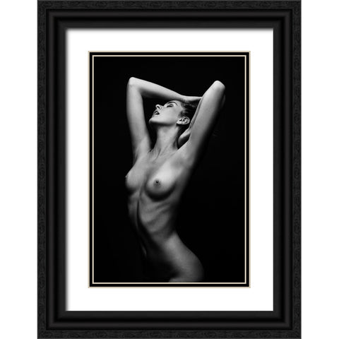 Sensual Beauty [Romana U] Black Ornate Wood Framed Art Print with Double Matting by Krystynek MQEP, Martin
