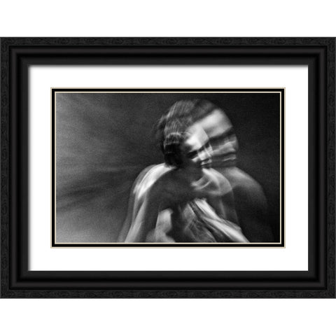 Untitled Black Ornate Wood Framed Art Print with Double Matting by Bousca, Bogdan