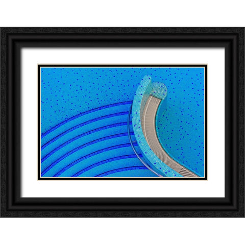 Downstairs Black Ornate Wood Framed Art Print with Double Matting by Endermann, Rolf