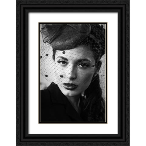 Untitled Black Ornate Wood Framed Art Print with Double Matting by Skip, Anthony