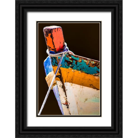 Boat - Xlix Black Ornate Wood Framed Art Print with Double Matting by Wood, Carlos