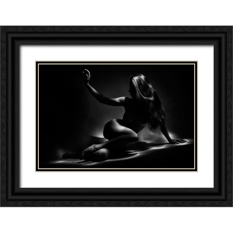 Rem_7803 Black Ornate Wood Framed Art Print with Double Matting by Apshenieks, Andris