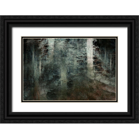 From The Hill Black Ornate Wood Framed Art Print with Double Matting by Talen, Nel