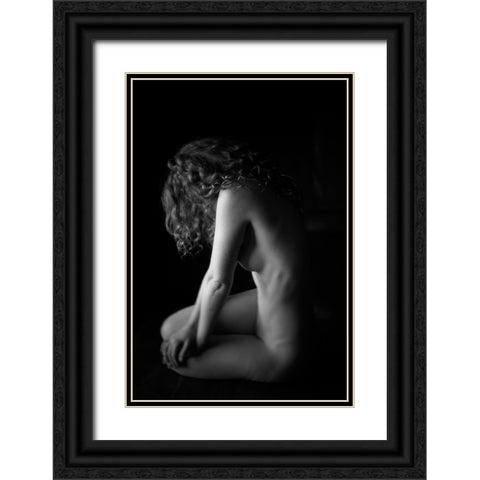 Hidden Black Ornate Wood Framed Art Print with Double Matting by Brackstone, Mel